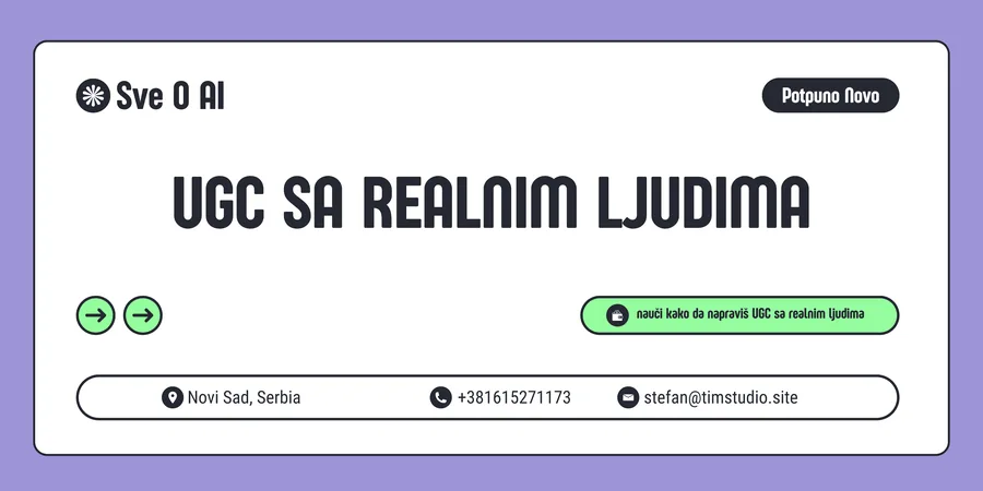Modul: UGC sa realnim ljudima