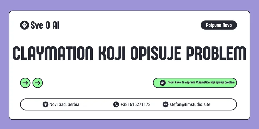 Modul: Claymation koji opisuje problem